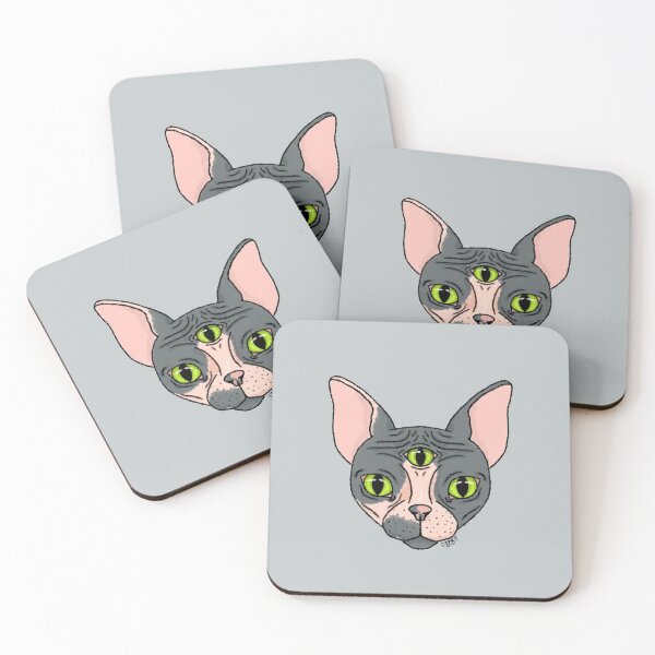 Item preview, Three Eyed Splotchy Sphynx designed and sold by ThePinkRat.