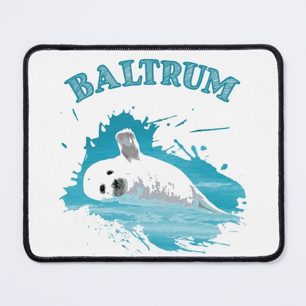 Item preview, Baltrum vacation North Sea island seal seal designed and sold by Denis Rösler.