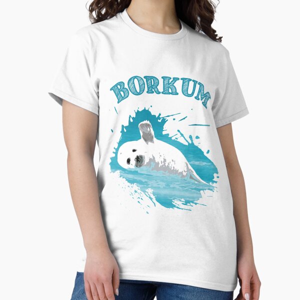 Artikel-Vorschau von Borkum Urlaub Nordsee Insel Robbe Seehund, designt und verkauft von Denis Rösler.