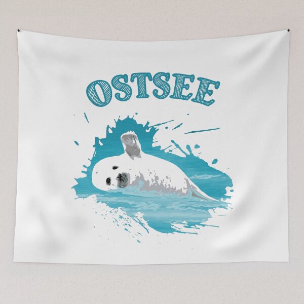 Item preview, Baltic Sea vacation island seal seal designed and sold by Denis Rösler.