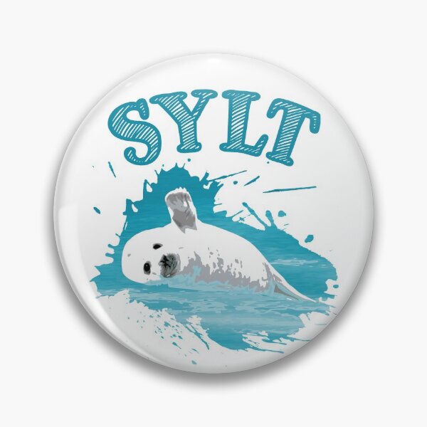 Item preview, Sylt vacation North Sea island seal seal designed and sold by Denis Rösler.