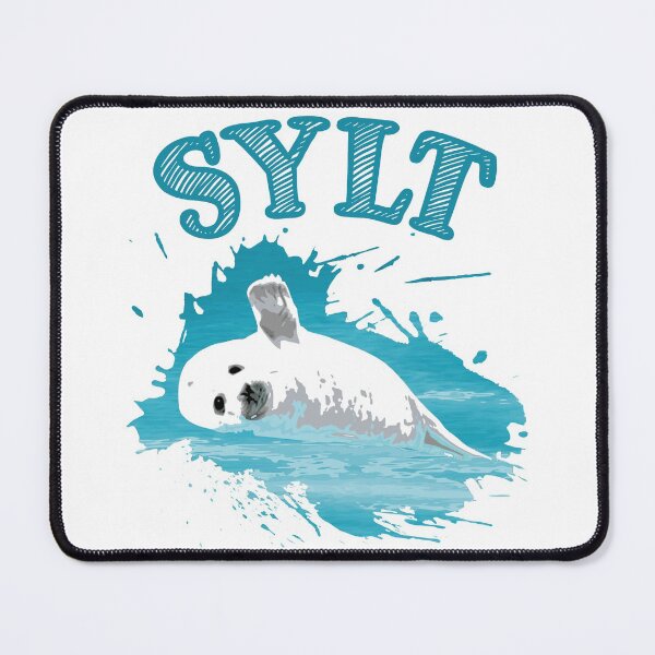 Item preview, Sylt vacation North Sea island seal seal designed and sold by Denis Rösler.