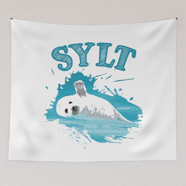 Item preview, Sylt vacation North Sea island seal seal designed and sold by Denis Rösler.