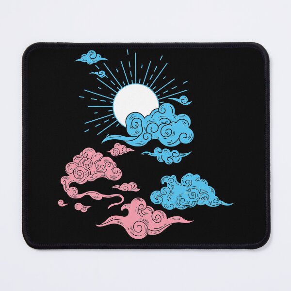 Item preview, Trans Sun and Clouds. Transgender Pride designed and sold by Subtle Pride Shop.