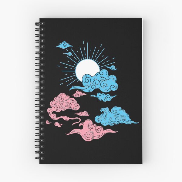 Item preview, Trans Sun and Clouds. Transgender Pride designed and sold by Subtle Pride Shop.