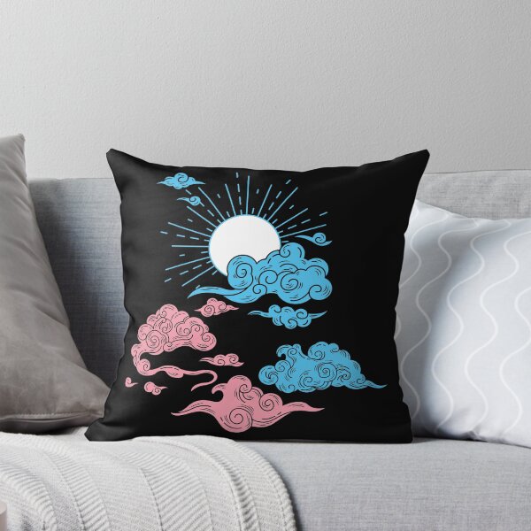 Item preview, Trans Sun and Clouds. Transgender Pride designed and sold by Subtle Pride Shop.