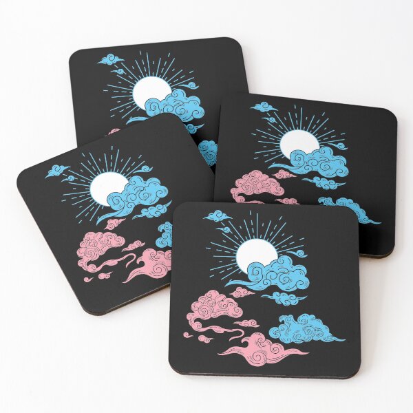 Item preview, Trans Sun and Clouds. Transgender Pride designed and sold by Subtle Pride Shop.