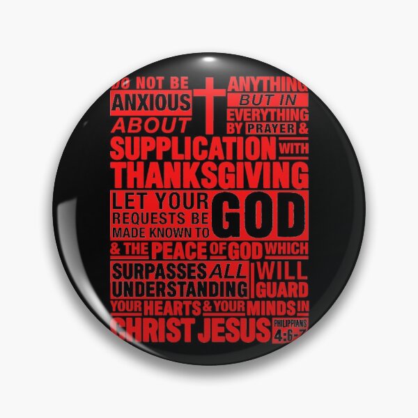 Item preview, Philippians 4:6-7 designed and sold by plushism.