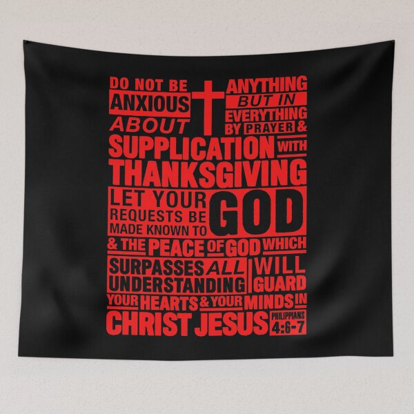 Item preview, Philippians 4:6-7 designed and sold by plushism.