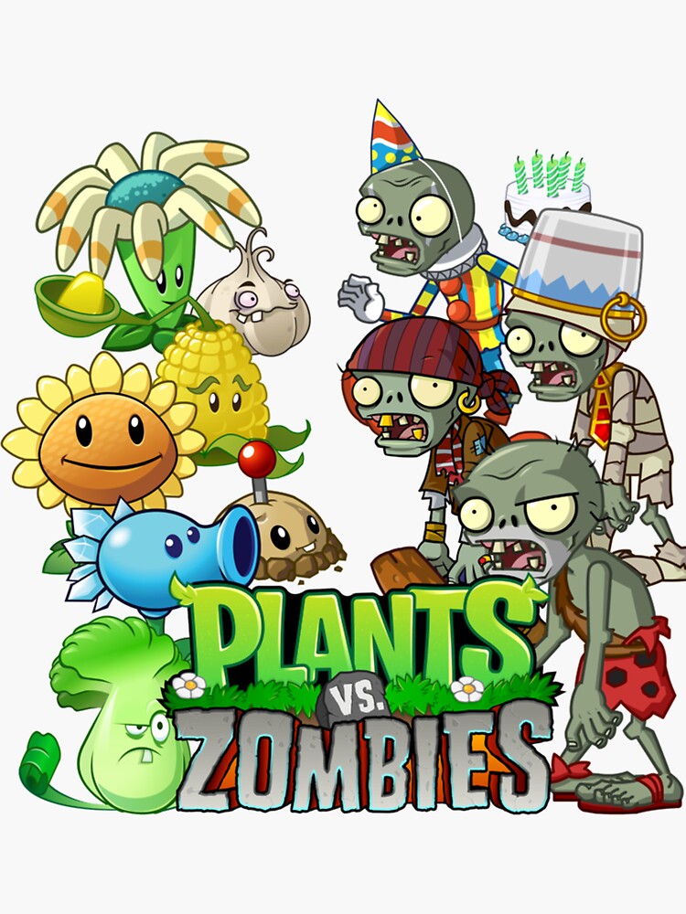 Plants VS Zombies Perfect Gift Sticker for Sale by roslonda