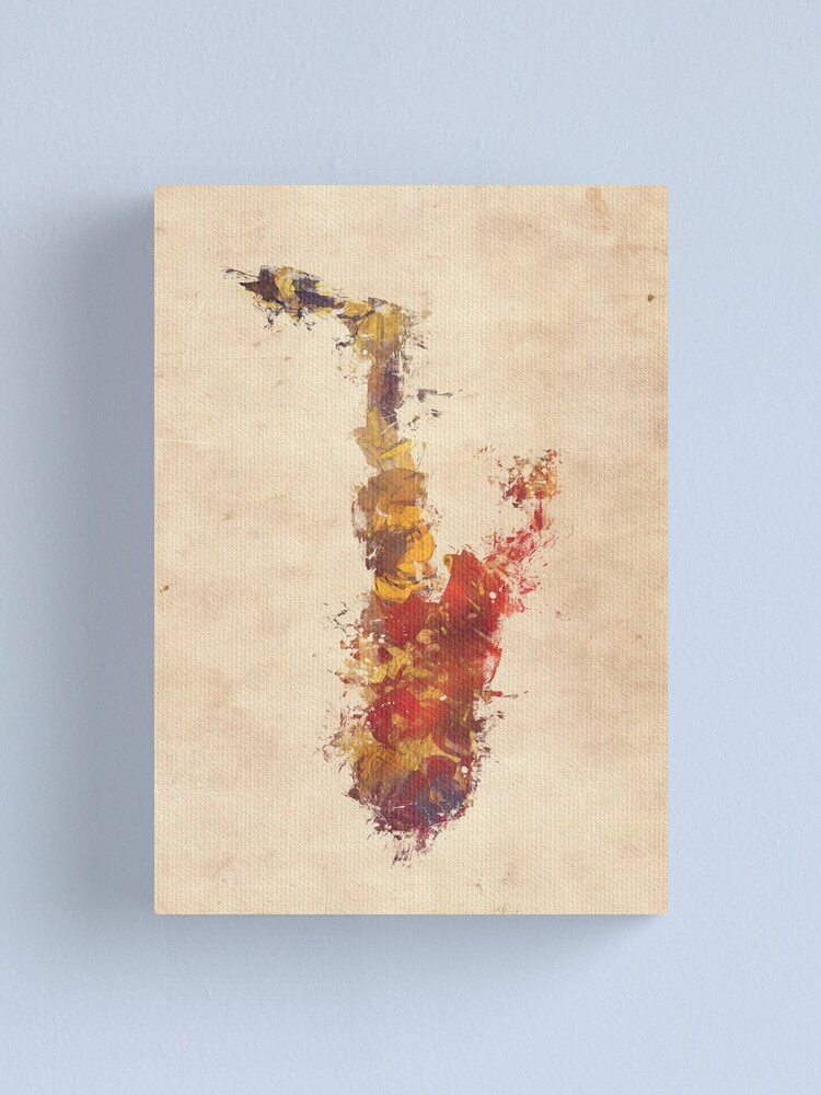 Alternate view of saxophone art Canvas Print