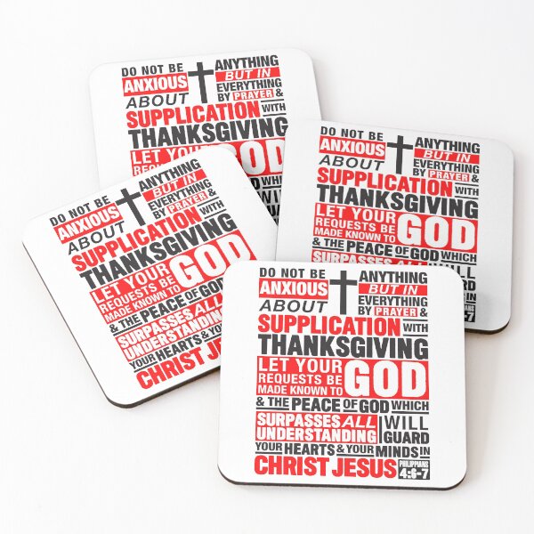 Item preview, Philippians 4:6-7 Do Not Be Anxious About Anything designed and sold by plushism.