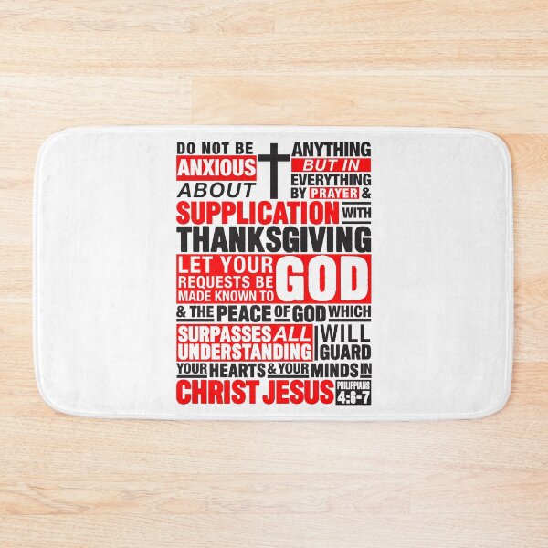 Item preview, Philippians 4:6-7 Do Not Be Anxious About Anything designed and sold by plushism.