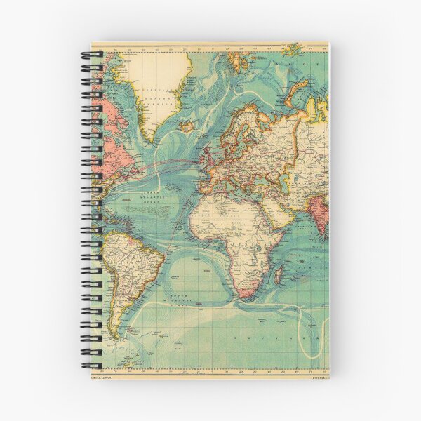 Item preview, Vintage Map of The World 1883 designed and sold by kookakate.
