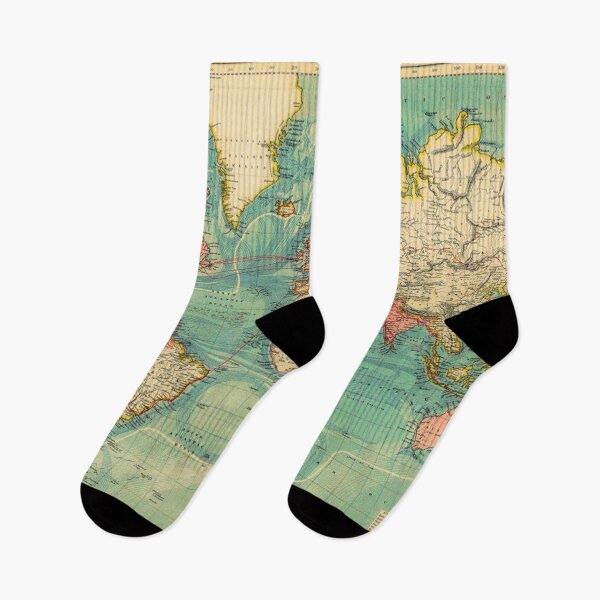 Item preview, Vintage Map of The World 1883 designed and sold by kookakate.