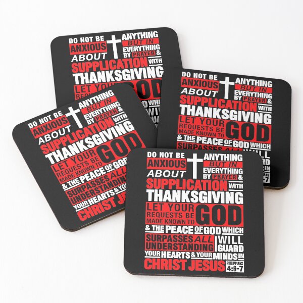 Item preview, Philippians 4:6-7 Do Not Be Anxious About Anything designed and sold by plushism.