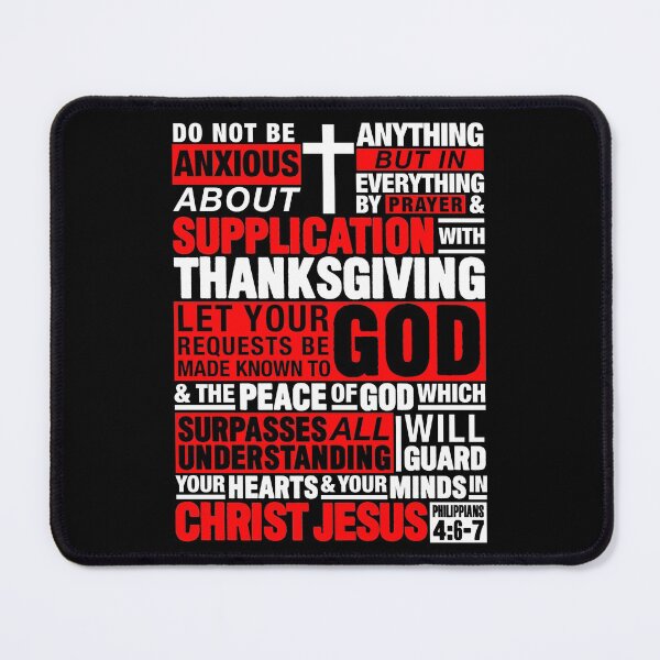 Item preview, Philippians 4:6-7 Do Not Be Anxious About Anything designed and sold by plushism.