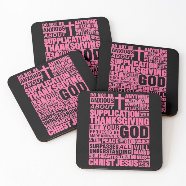 Item preview, Philippians 4:6-7 Do Not Be Anxious About Anything designed and sold by plushism.