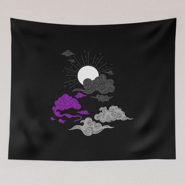 Item preview, Demi Sun and Clouds. Demisexual Pride designed and sold by Subtle Pride Shop.
