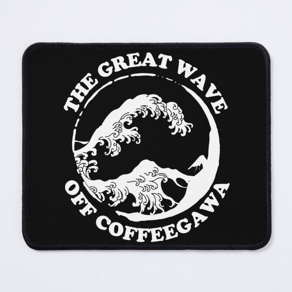 Item preview, The Great Wave Off Coffeegawa, Coffee Wave, Black And White designed and sold by anghelapparel.