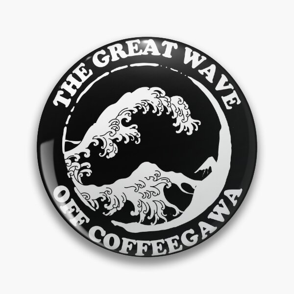 Item preview, The Great Wave Off Coffeegawa, Coffee Wave, Black And White designed and sold by anghelapparel.