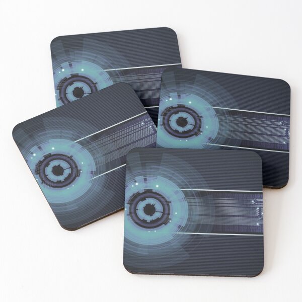 Item preview, Silver Blue Digital Matrix Explosion Design designed and sold by NexusArts.