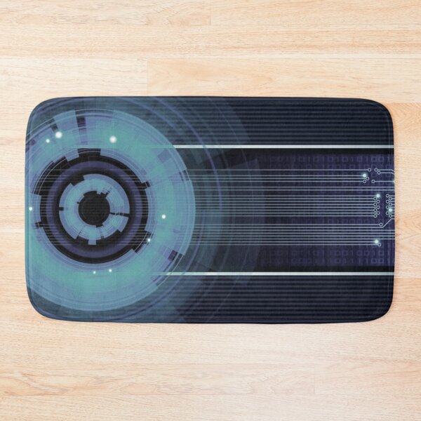 Item preview, Silver Blue Digital Matrix Explosion Design designed and sold by NexusArts.