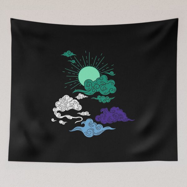 Item preview, Vincian Sun and Clouds. Gay Men Pride designed and sold by Subtle Pride Shop.