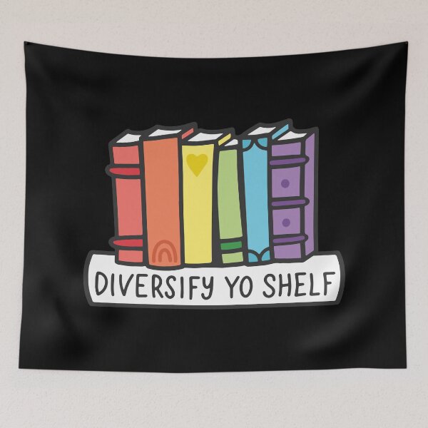 Item preview, Diversify Yo Shelf - Rainbow Books designed and sold by Kit Cronk.
