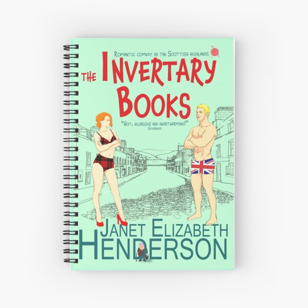Invertary books cartoon Spiral Notebook