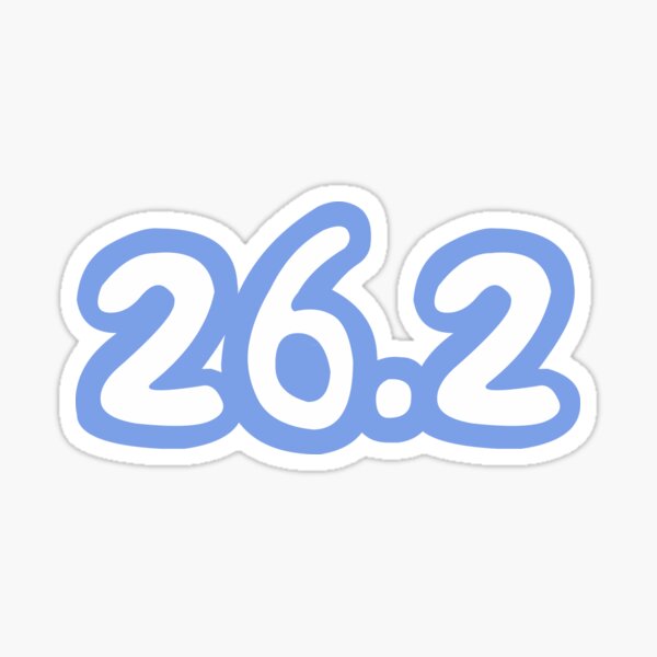 iRun 26.2 Blauer Aufkleber Sticker