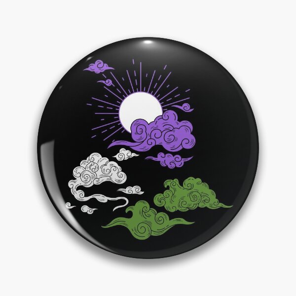 Item preview, Gender Queer Sun and Clouds. Genderqueer Pride designed and sold by Subtle Pride Shop.
