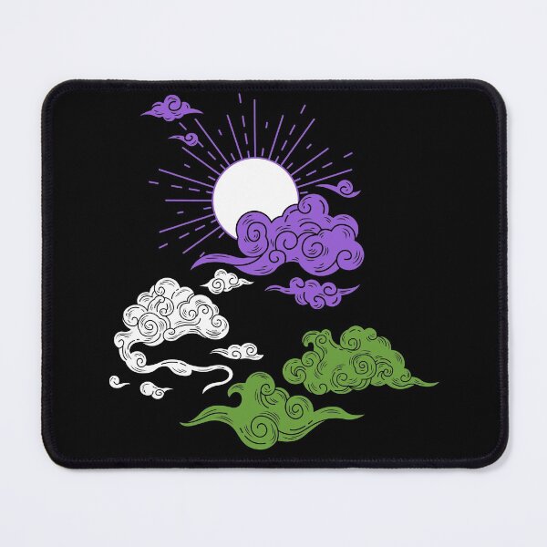 Item preview, Gender Queer Sun and Clouds. Genderqueer Pride designed and sold by Subtle Pride Shop.