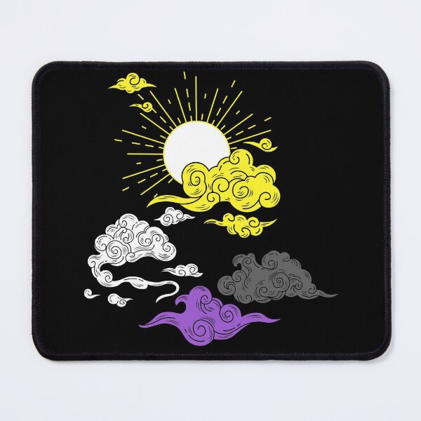 Item preview, Sun and Clouds Non Binary. Nonbinary Pride designed and sold by Subtle Pride Shop.