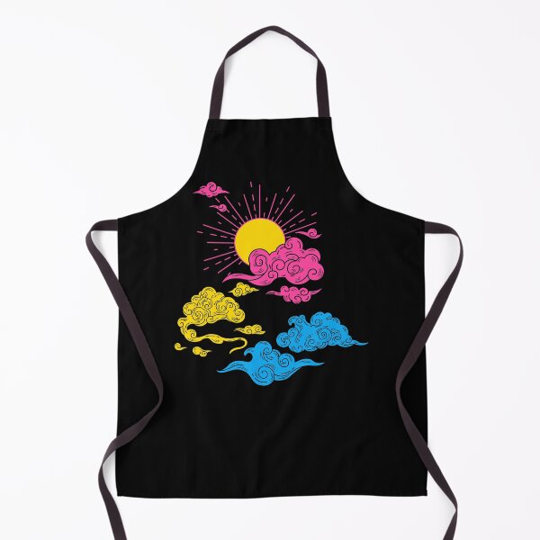 Item preview, Pan Sun and Clouds. Pansexual Pride designed and sold by Subtle Pride Shop.