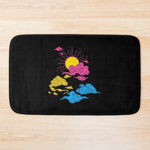 Item preview, Pan Sun and Clouds. Pansexual Pride designed and sold by Subtle Pride Shop.