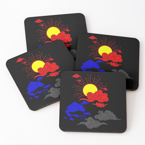 Item preview, Polyamory Sun and Clouds. Polyamorous Pride designed and sold by Subtle Pride Shop.