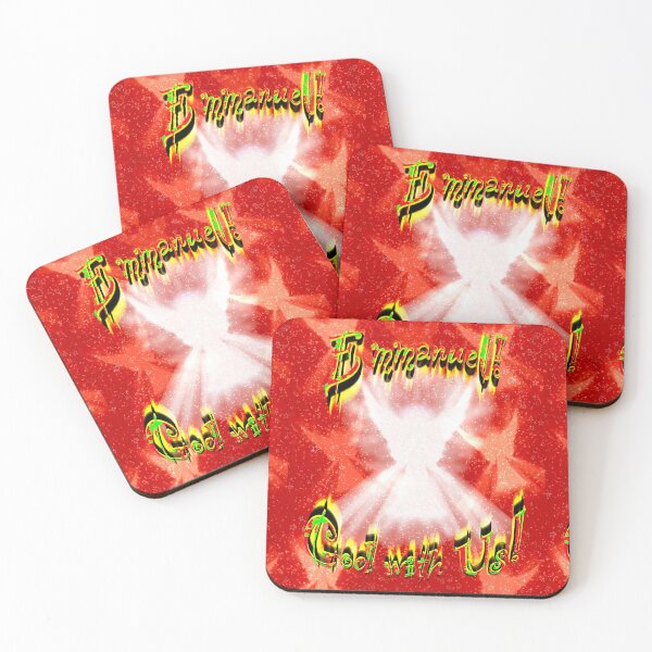 Item preview, Emmanuel, God with us! (Red background) designed and sold by Only1helen.