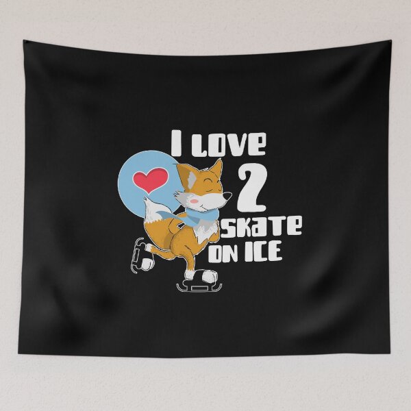 Item preview, Running Foxes love to skate on ice designed and sold by emm-j.