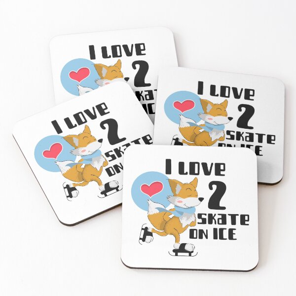 Item preview, Running Foxes love to skate on ice designed and sold by emm-j.