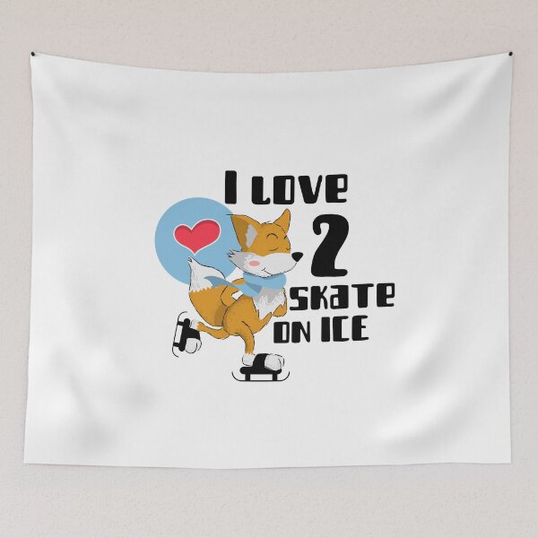 Item preview, Running Foxes love to skate on ice designed and sold by emm-j.