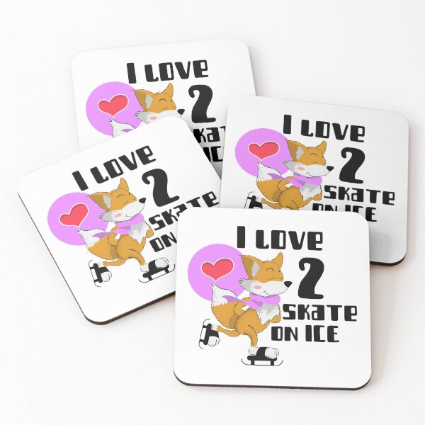 Item preview, Running Foxes love to skate on ice designed and sold by emm-j.