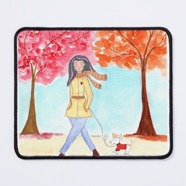 Item preview, Autumn Dogwalk designed and sold by Mahli's  Artful Whimsy.
