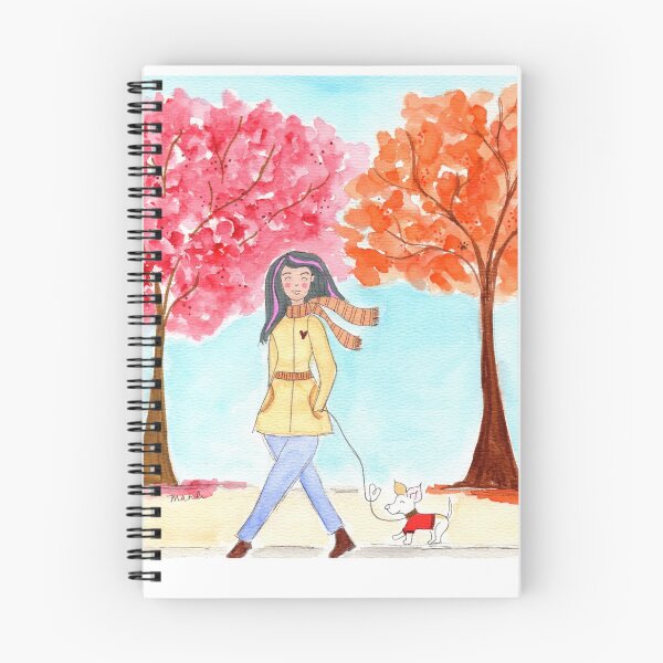 Item preview, Autumn Dogwalk designed and sold by Mahli's  Artful Whimsy.