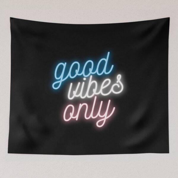 Item preview, Good Vibes Only Trans. Transgender Pride designed and sold by Subtle Pride Shop.