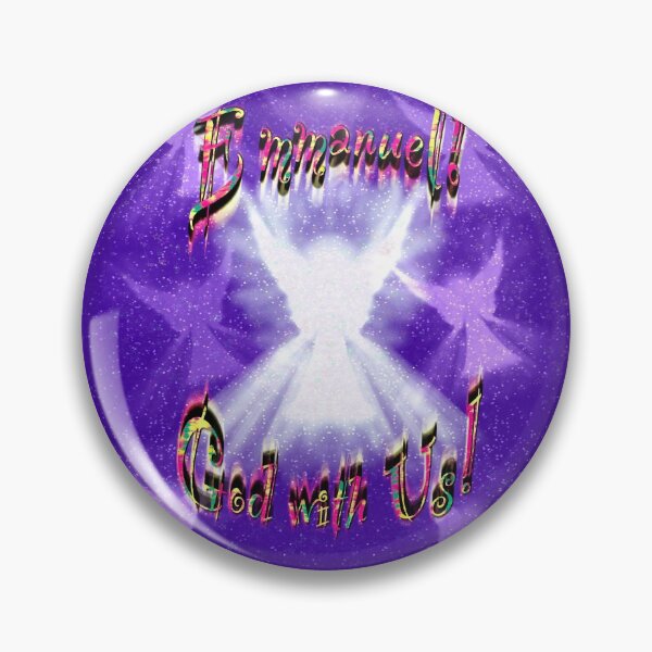 Item preview, Emmanuel, God with us! (Purple background) designed and sold by Only1helen.