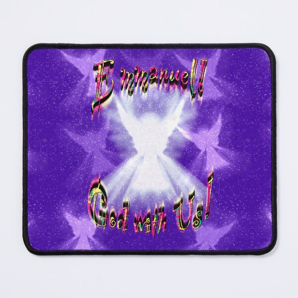 Item preview, Emmanuel, God with us! (Purple background) designed and sold by Only1helen.