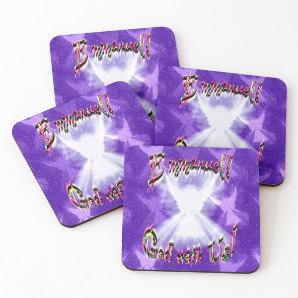Item preview, Emmanuel, God with us! (Purple background) designed and sold by Only1helen.