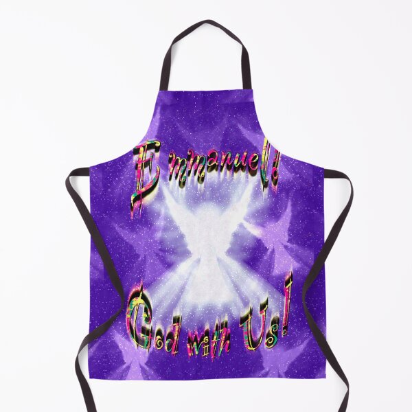 Item preview, Emmanuel, God with us! (Purple background) designed and sold by Only1helen.