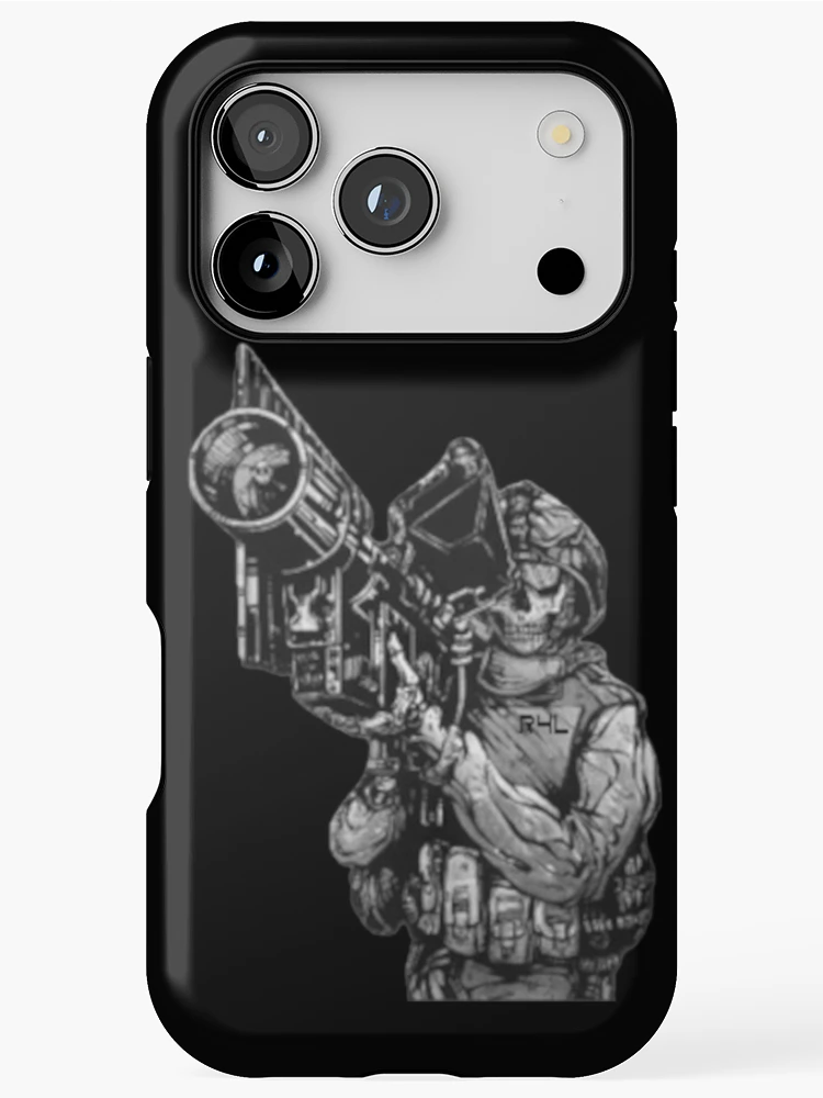 Thumbnail 1 of 4, iPhone Case, skull operator - R4L designed and sold by RENAGADE4LYF.